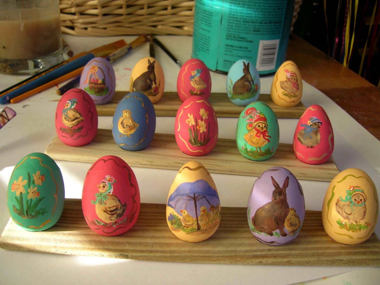 Donna's Art at Mourning Dove Cottage Hand painted eggs