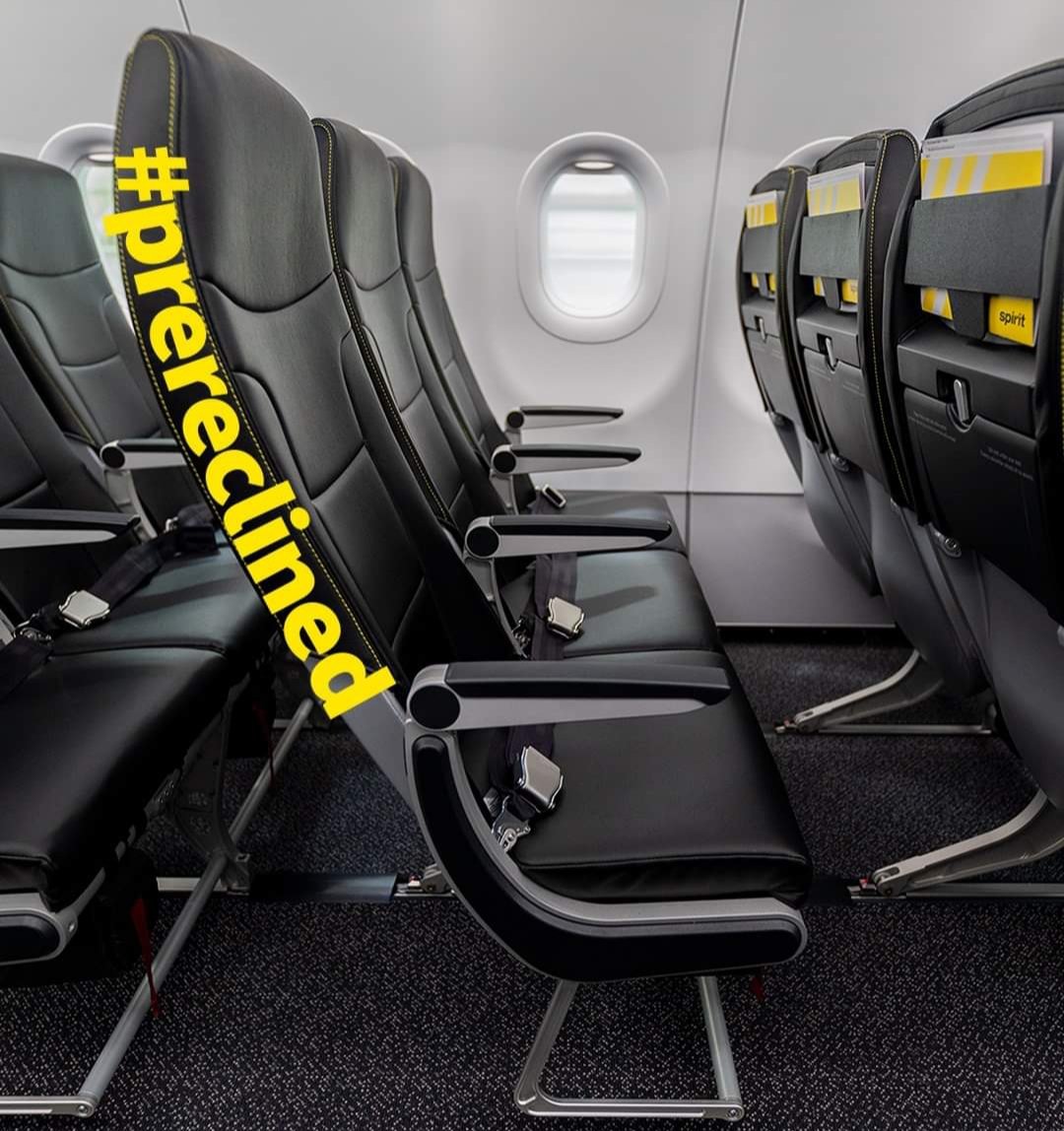 Pulso guayaco +Trip ( blog de aviación y viajes): Spirit introduce sillas  pre-reclinables en sus aviones