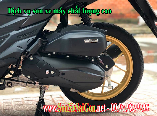 Sơn mâm xe máy Vario màu vàng đồng cực đẹp Sơn mâm xe máy Vario màu vàng đồng cực đẹp