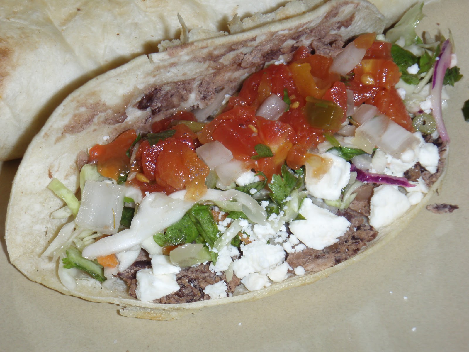 Skinny Bovine's Kitchen crispy black bean tacos with southwest cabbage