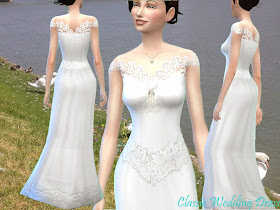 Mythical Dreams Sims 4: Classic Wedding Dress