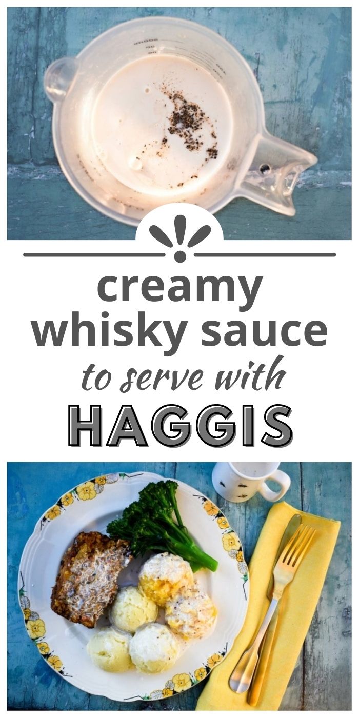 Creamy Whisky Sauce for Veggie Haggis Tinned Tomatoes