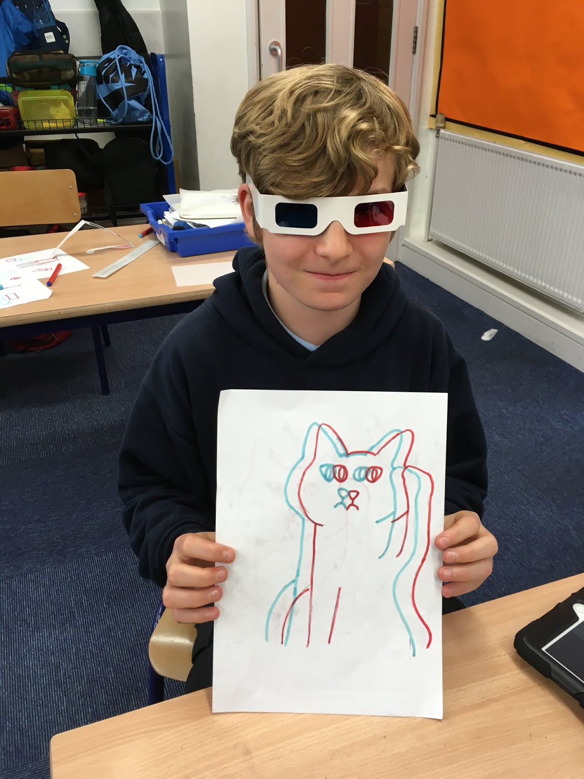 St Joe's Blog 3D drawings using 3D glasses