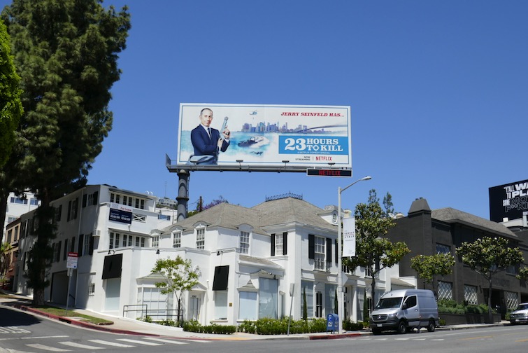 Jerry Seinfeld: 23 Hours to Kill billboard Sunset Strip Jerry Seinfeld 23 Hrs to Kill billboard