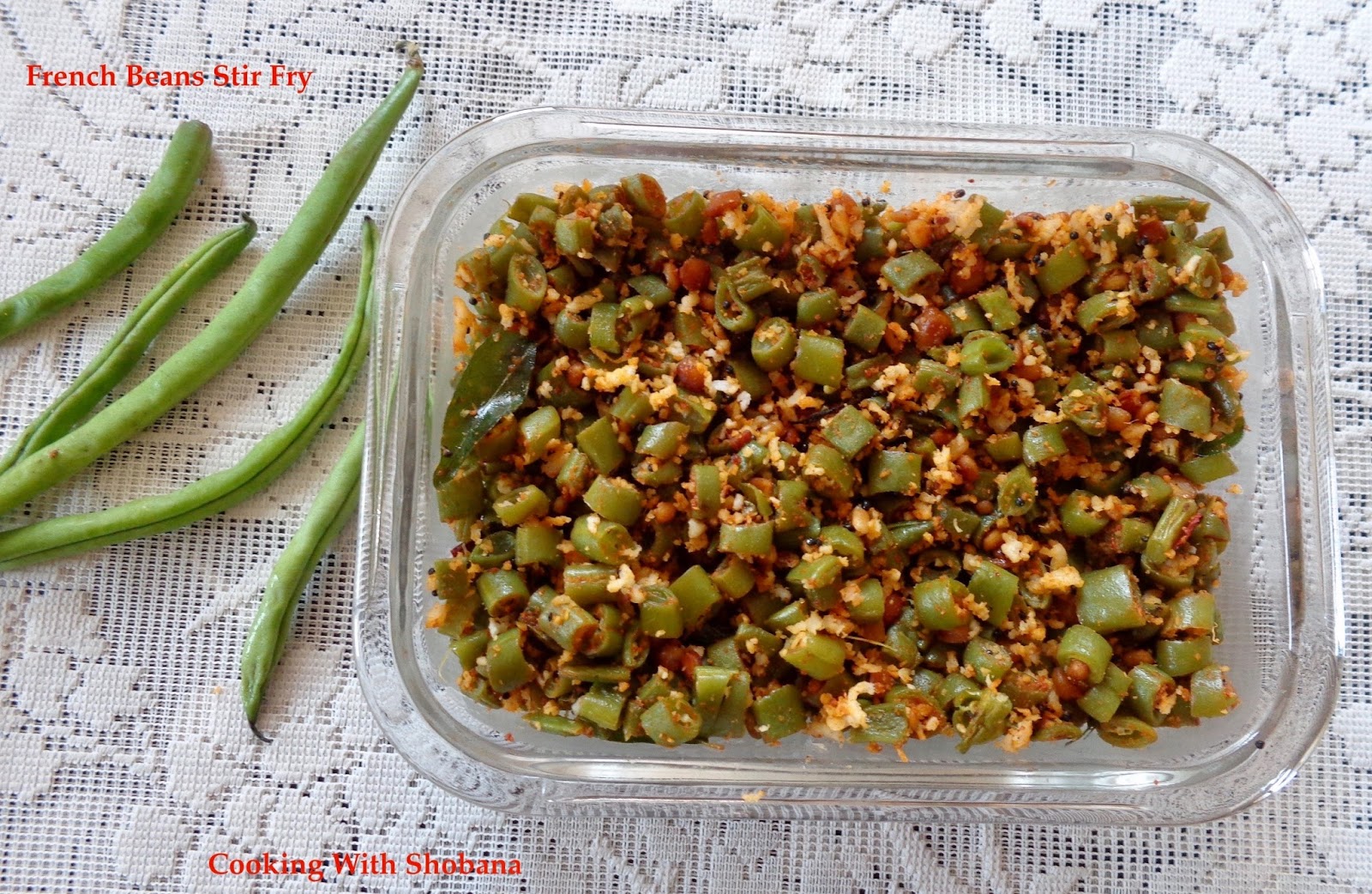 Cooking With Shobana FRENCH BEANS STIR FRY