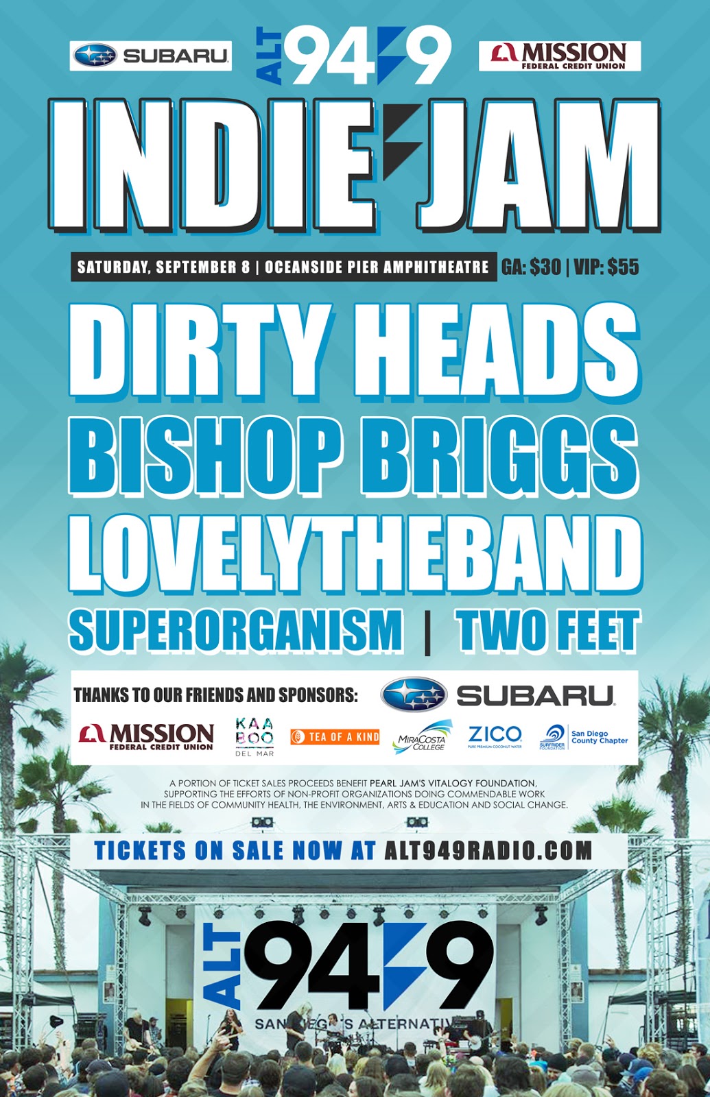 san diego: dialed in: ALT94/9 Announces Indie Jam: September 8, 2018 at