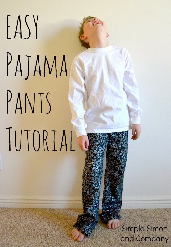 Make Pajama Pants from Jeans - Simple Simon and Company