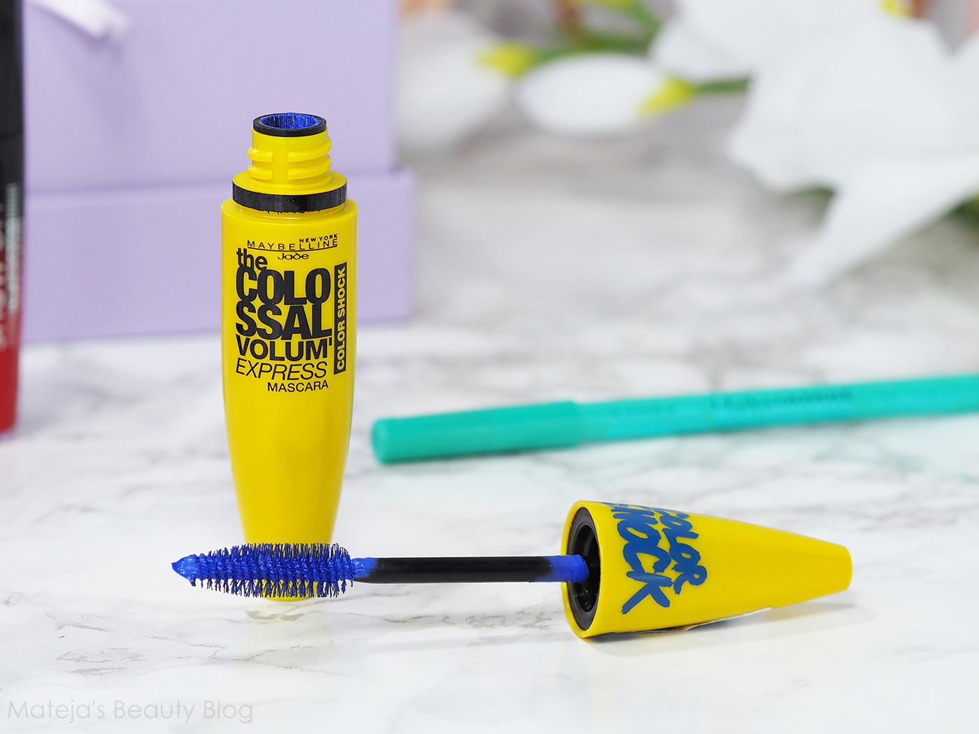 Blue Mascara Maybelline the Colossal Volum' Express Mascara Color