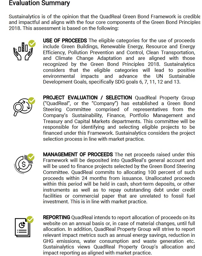 BCI's QuadReal Launches its Green Bond Framework