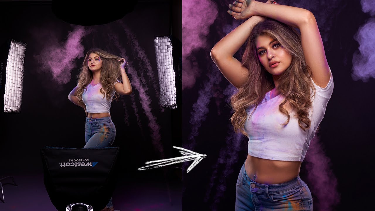 EASY 4 Light Studio Portrait Tutorial in LESS than 5 minutes