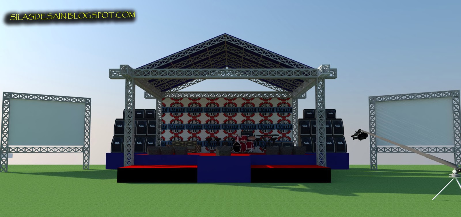 SILAS DESAIN DESAIN PANGGUNG KING RATTLE CLUB