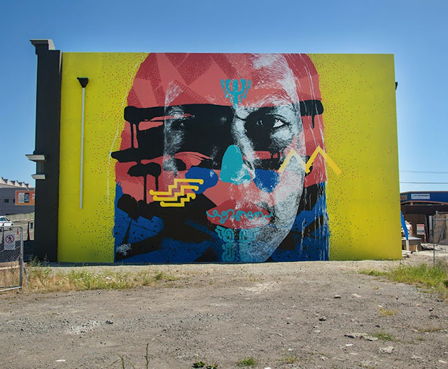 Street Art Collaboration By Askew And Mark Henare In Chirstchurch, New Zealand. 1
