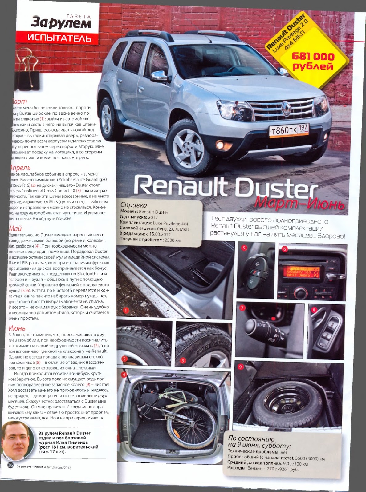 Dacia/Renault Logan forever: Renault Duster (5500 км, март-июнь ...