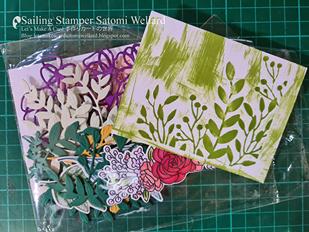 Stampin'Up! Greenery Emboss folder Hello Card by Sailing Stamper Satomi Wellard