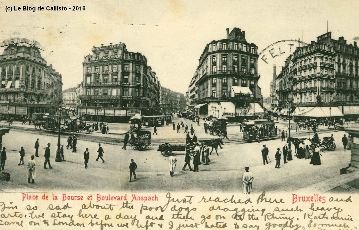 Le Blog de Callisto L'Europe en anciennes cartes postales Bruxelles