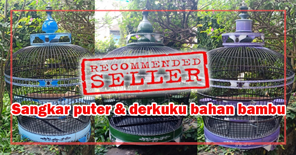 Sangkar puter dan derkuku bahan bambu premium harga murah Bonekamu Malang