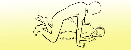 Detail of missionary position in sex