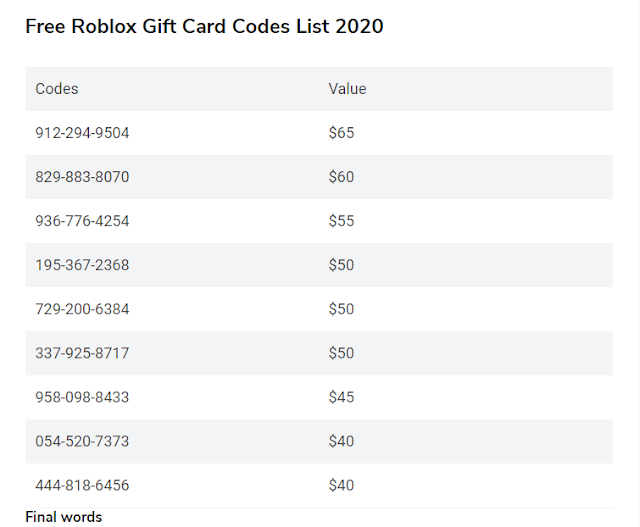 roblox codes gift robux code