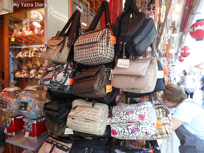 Shopping bags - Nakamise Dori Shopping arcade, Sensoji Temple - Japan