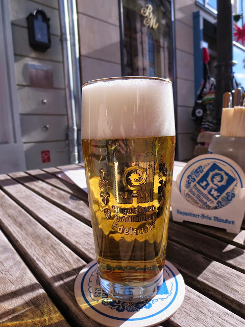 Things to do in Dresden Germany: drink beer outside near Frauenkirche Dresden