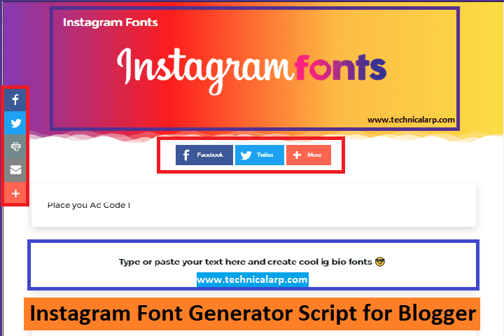 Font generator instagram Instagram Fonts