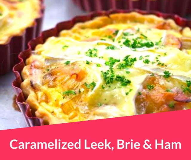 Caramelized Leek, Brie And Ham Quiche Recipe Caramelized Leek, Brie And Ham Quiche Recipe
