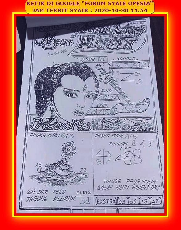 1 New Message) Kode Syair Hongkong 30 Oktober 2020 - Forum Syair Togel  Hongkong Singapura Sydney