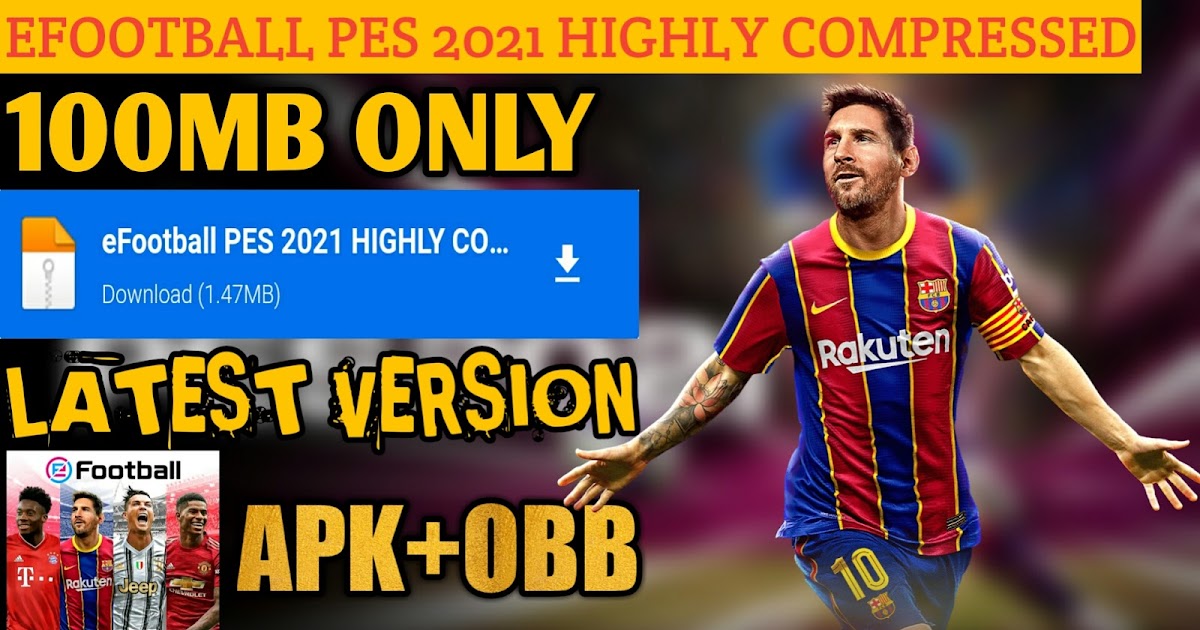 eFootball pes 2021 highly compressed in 100mb Highly compressed games