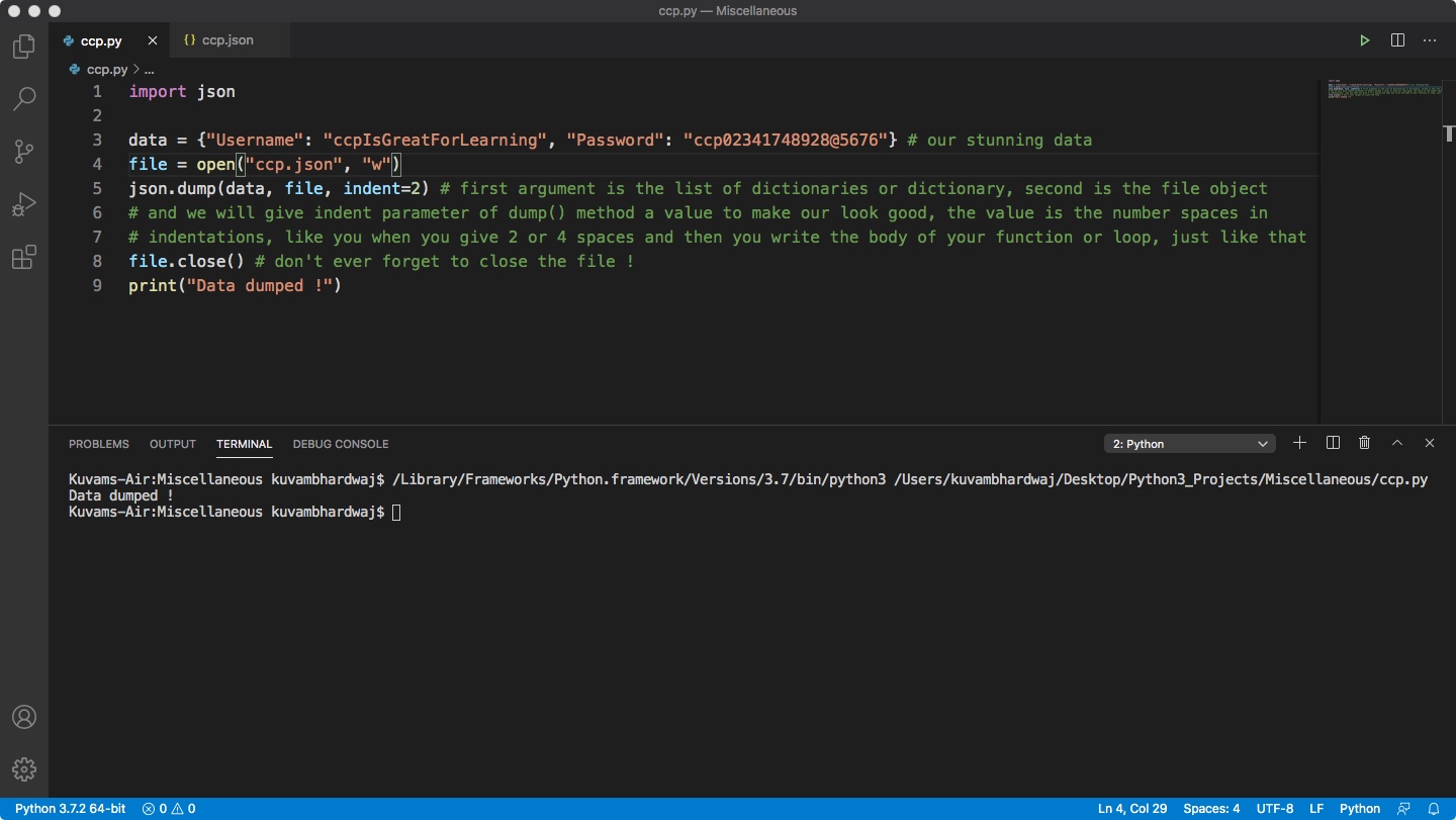 Python3 JSON Library