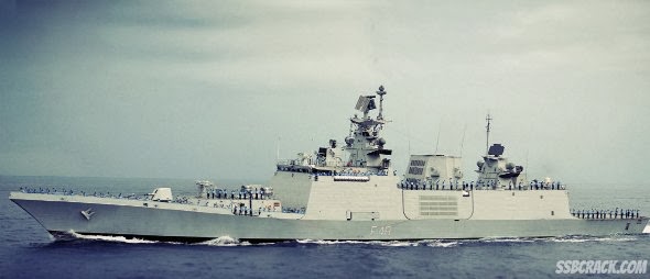 Different Vessel types of the Indian Navy