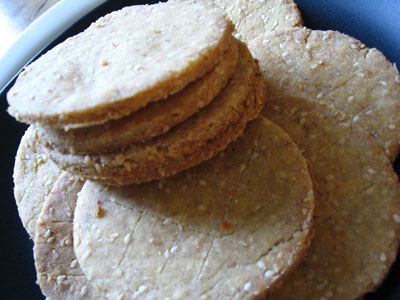 Parmesan Rice Crackers