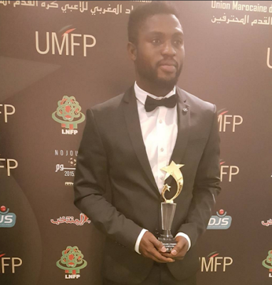 a Nigerian Footballer, Micheal Bababtunde, wins Best Foreign Player in Morocco