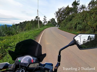 Motorbike riding in Thailand