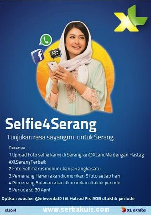 Kontes Selfie 4 Serang Berhadiah Voucher Elevenia 