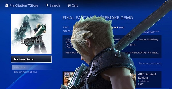 ديمو لعبة Final Fantasy VII Remake يتيح لك الحصول على ثيم حصري لجهاز PS4 