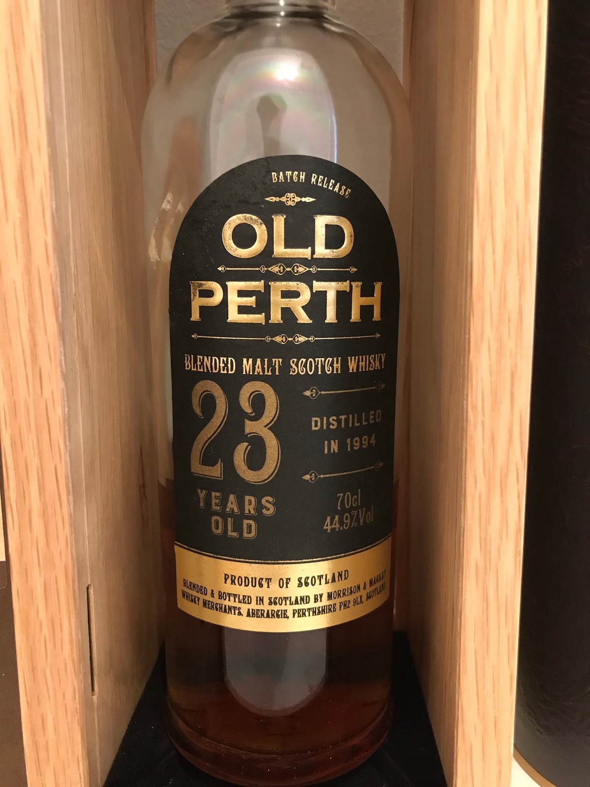 Dave's Whisky Reviews: Old Perth 23 Blended Malt Review