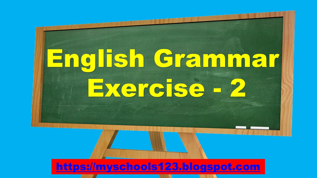 English Grammar Exercise 2 Prepositions English Grammar Online