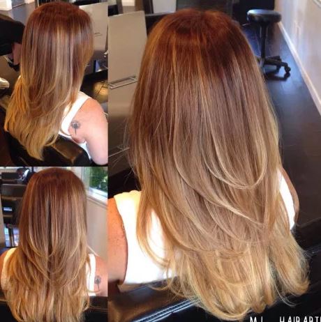 Long Cut with Long Angled Side Layers Hairstyle
