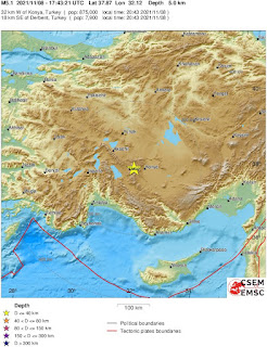Cutremur moderat cu magnitudinea de 5,1 grade in centrul Turciei