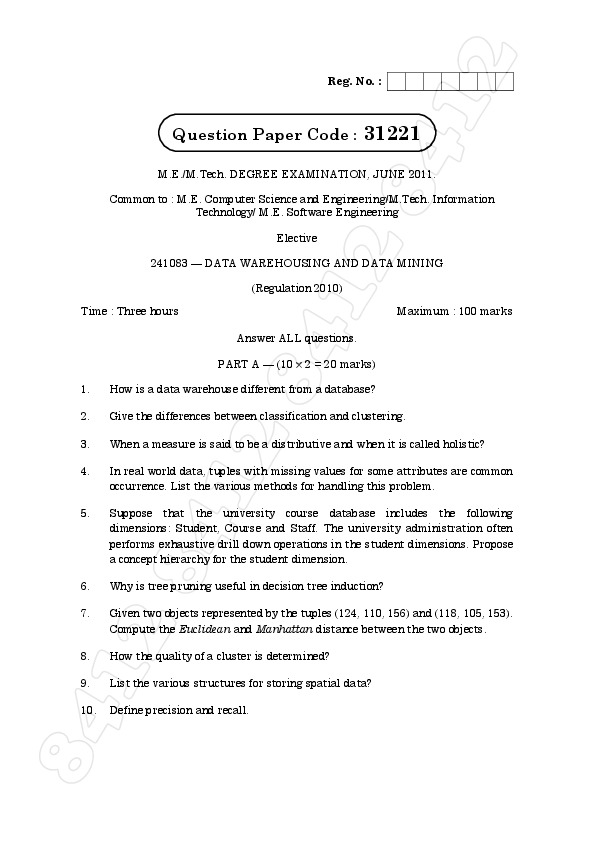 data mining and data warehousing lecture notes for mca pdf data mining and data warehousing lecture notes for mca pdf