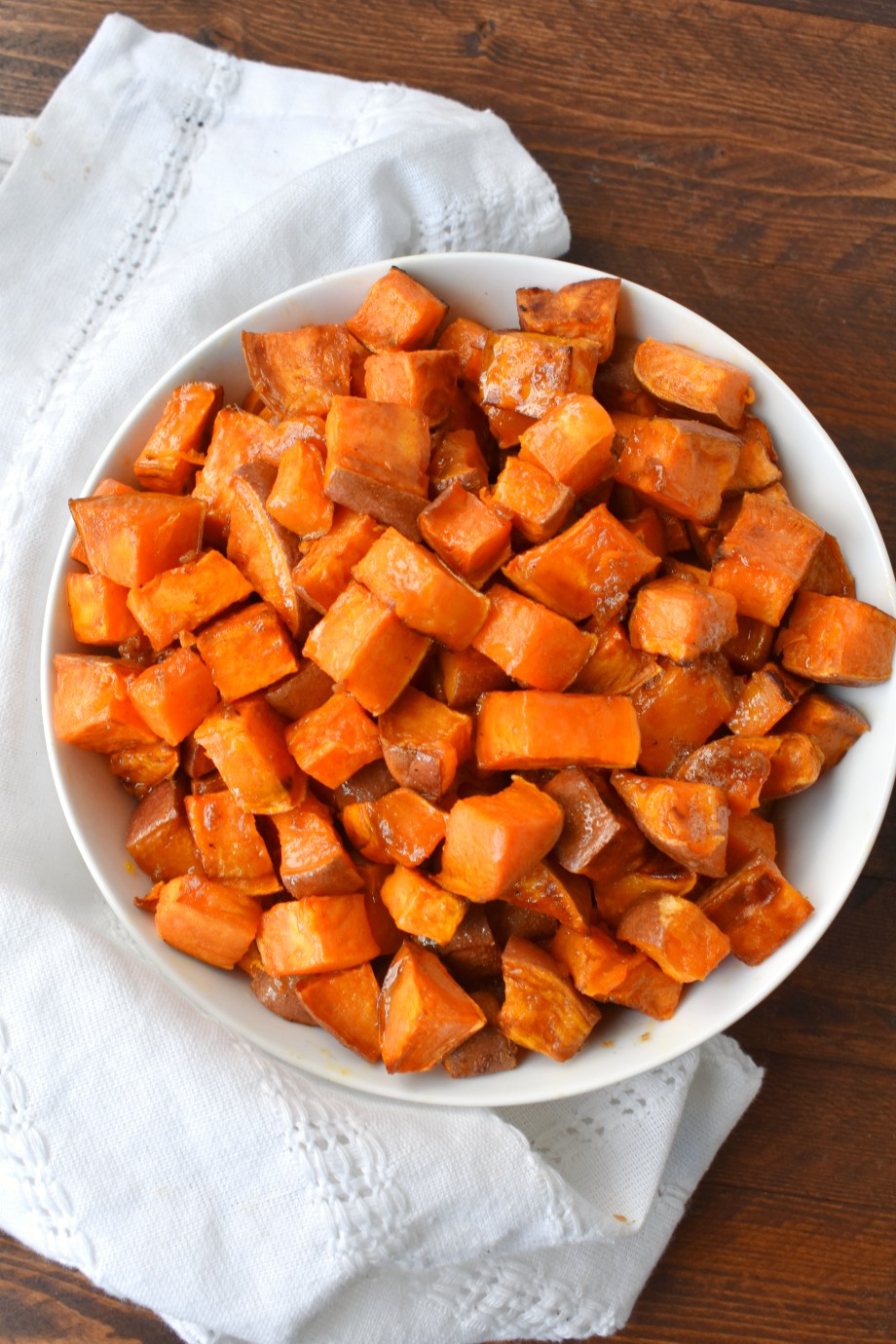 Brown Sugar Roasted Sweet Potatoes | The Nutritionist Reviews