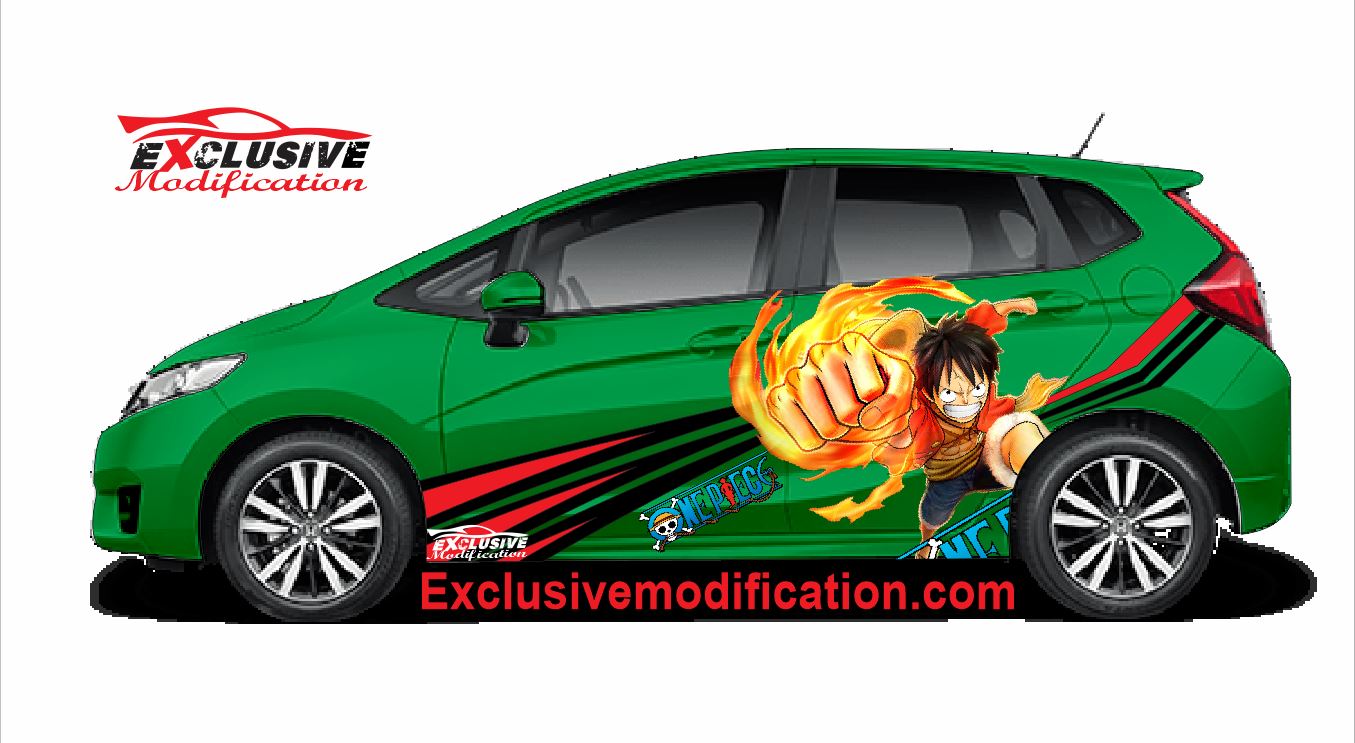 Cutting Sticker Mobil Honda Jazz Motif Terbaru 2019 Tinju Api