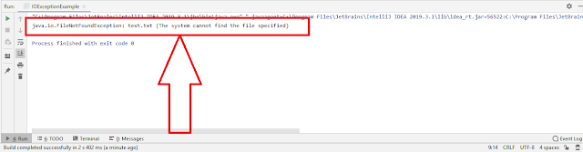 FileNotFoundException FileNotFoundException