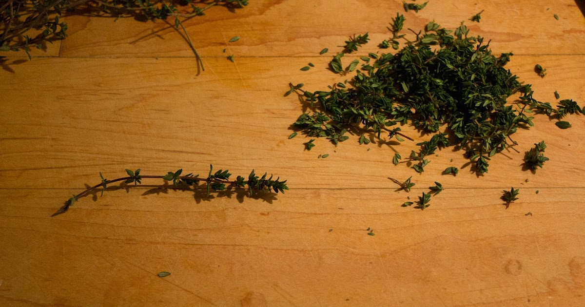 Culinary Spatterings How to DeStem Thyme
