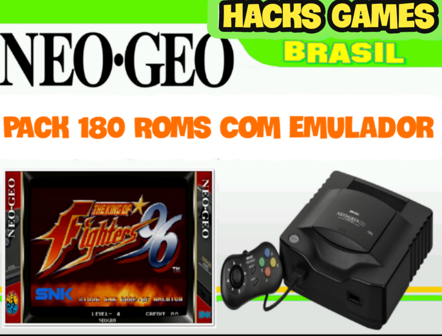 Pack Roms Emulador Neo Geo Todas Las Rooms Vs