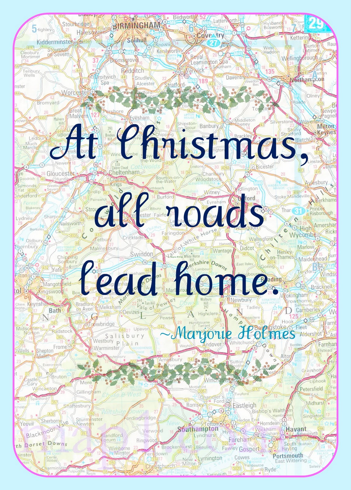 Sassafras Salvation: Free Christmas Roads Printable