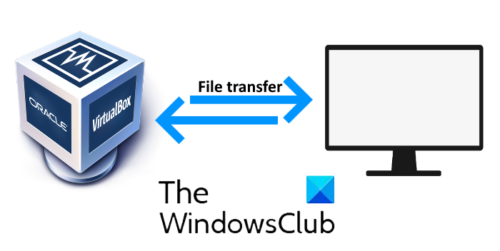 파일 전송 VM 및 호스트 컴퓨터