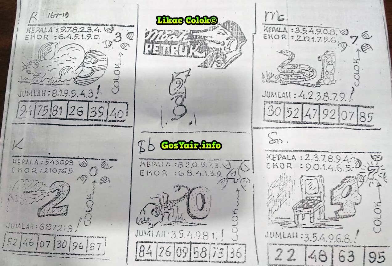 Gambar Syair Sgp Sabtu 19 Januari 2019 Kode Syair Sgp Hk Sd Motesia