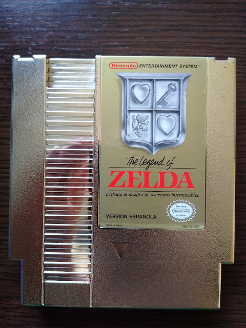 Cartucho de The Legend Of Zelda de NES.