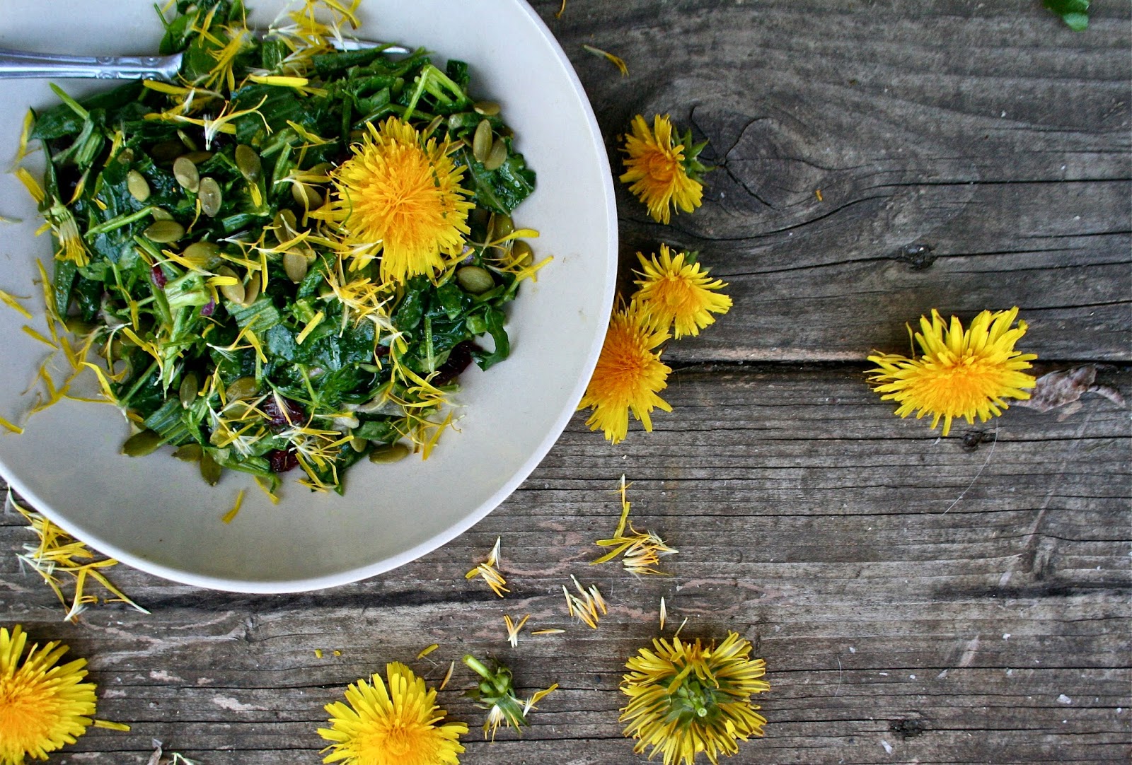 life. homemade.: wild spring kale salad with tahini miso dressing ...